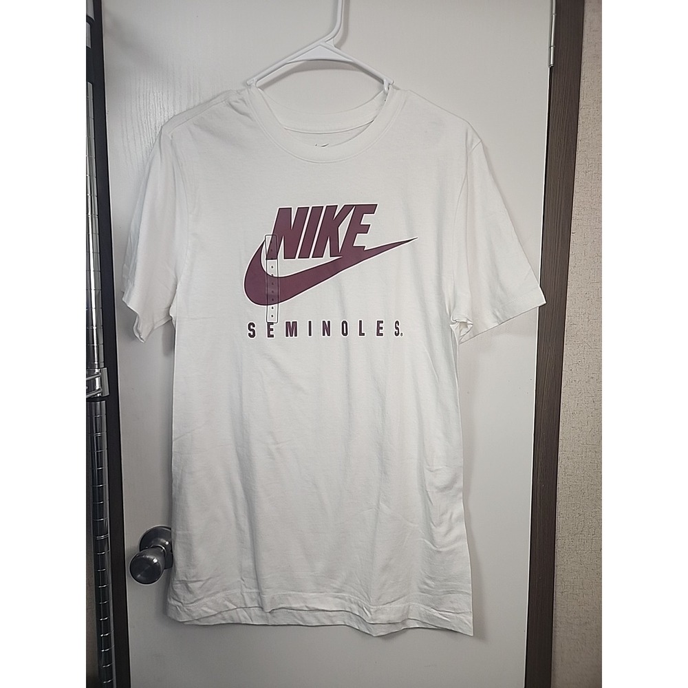 Nike Men's Florida State Seminoles Futura White T-Shirt  Size S